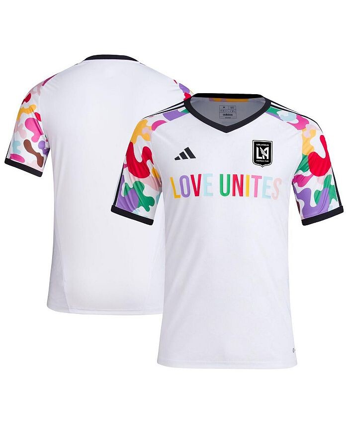 

Мужская белая предматчевая футболка LAFC 2023 Pride adidas, белый