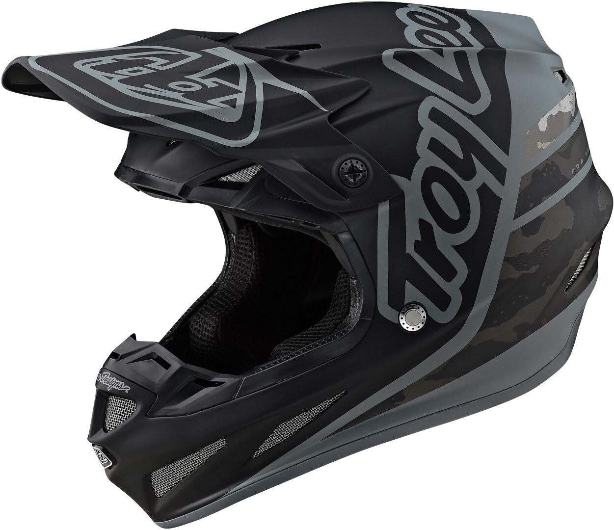

Troy Lee Designs SE4 Silhouette MIPS Мотокросс шлем, черный/камуфляжный