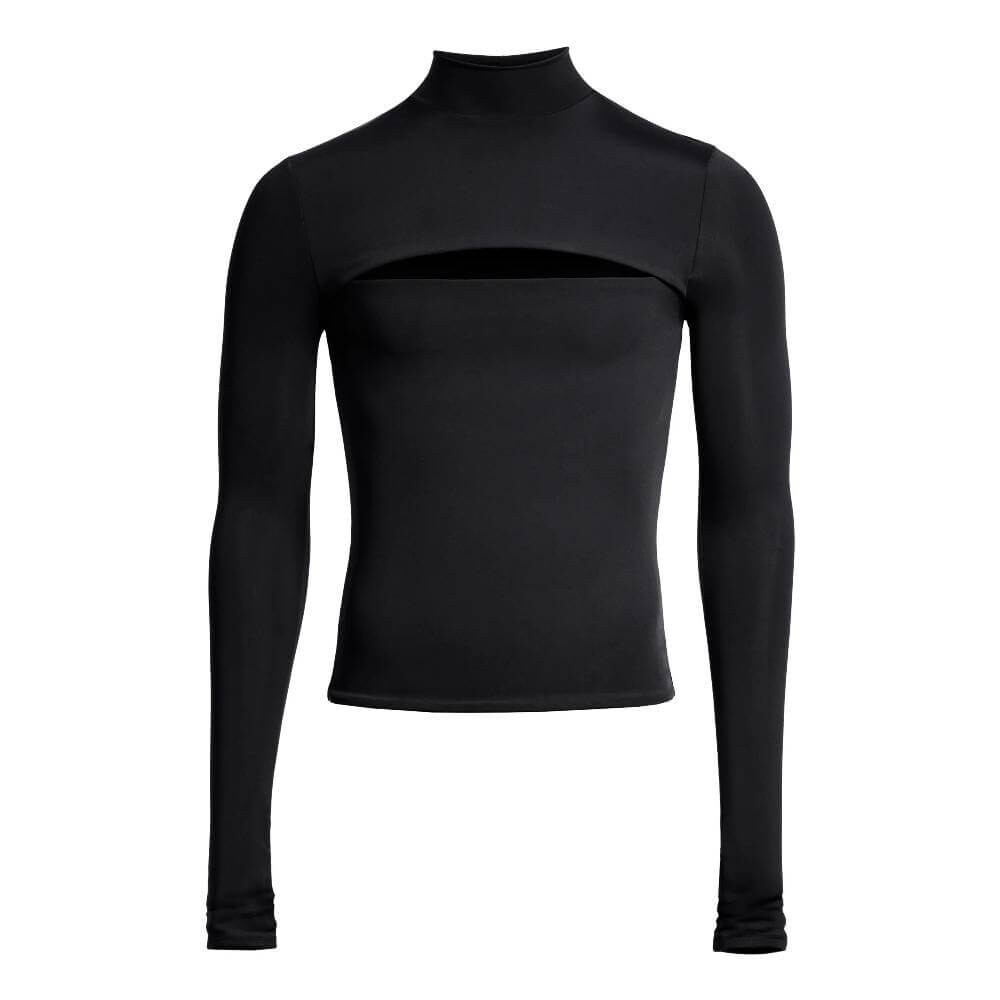 

Топ H&M x Mugler Jersey Cut-out, черный