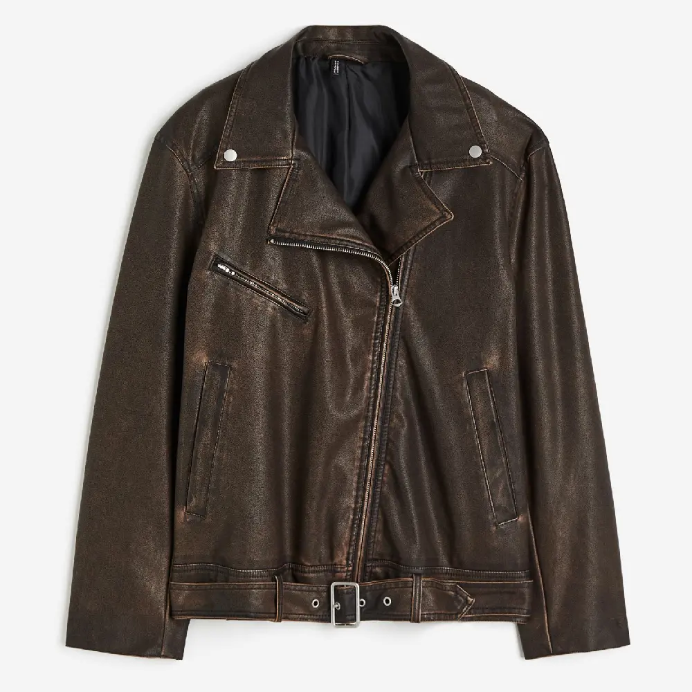 

Куртка H&M Biker, темно-коричневый