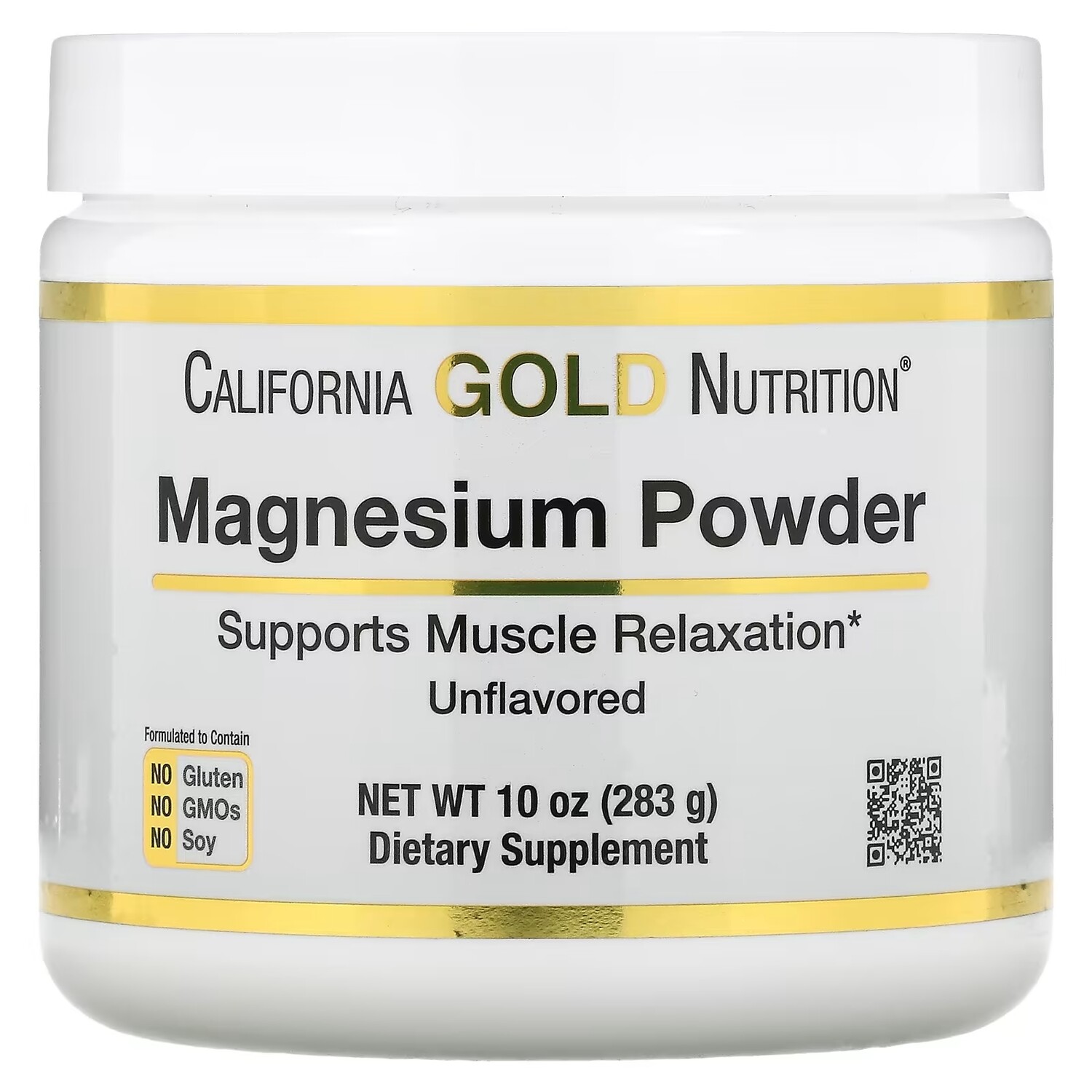 Магний в Растворимом Порошке California Gold Nutrition, 283 г california gold nutrition магний в растворимом порошке с нейтральным вкусом 283 г 10 унций