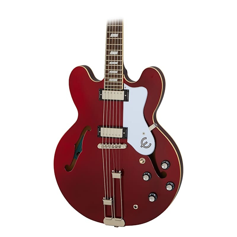 

Полуакустическая электрогитара Epiphone Riviera, сверкающий бордовый EORSBUNH1