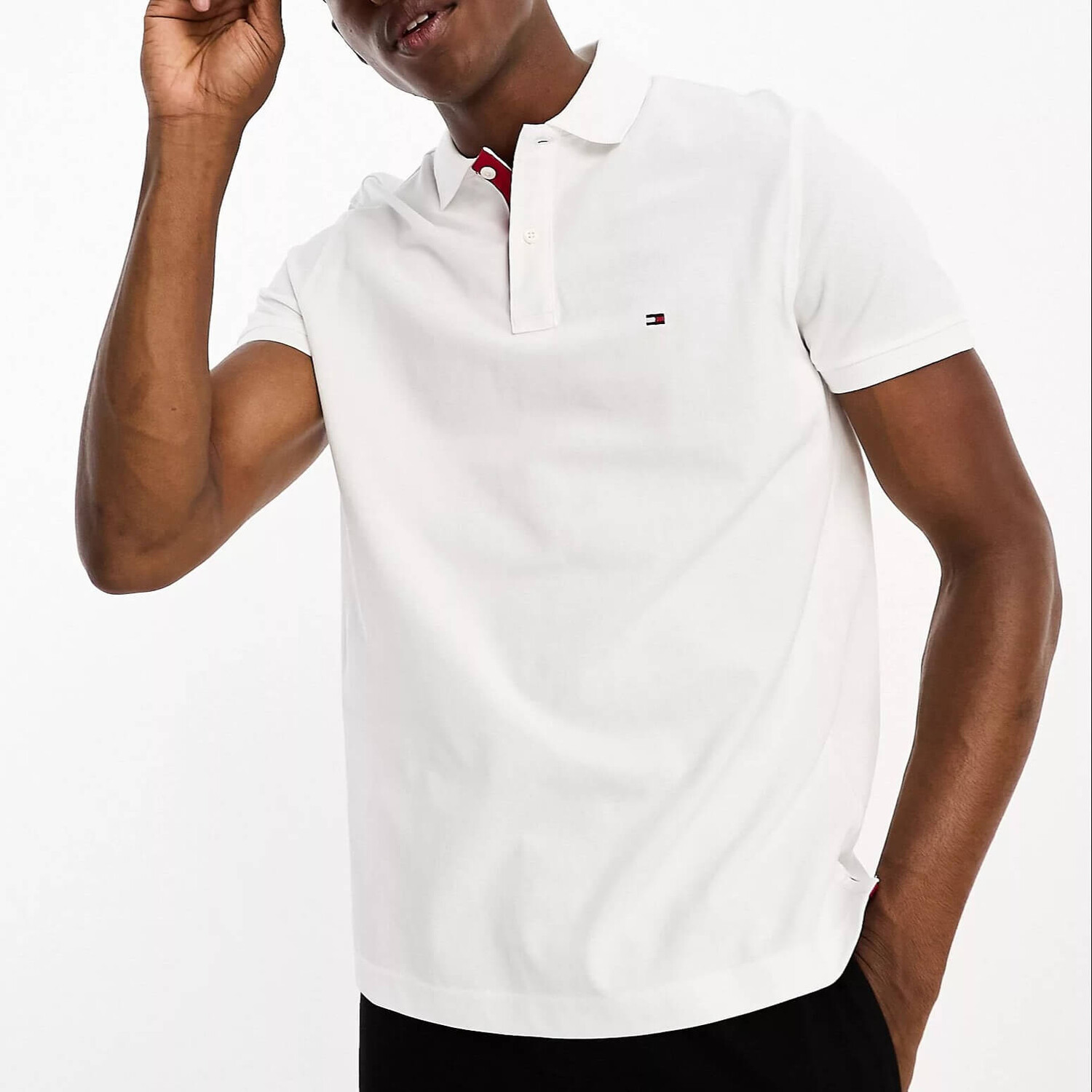 

Футболка поло Tommy Hilfiger Contrast, белый