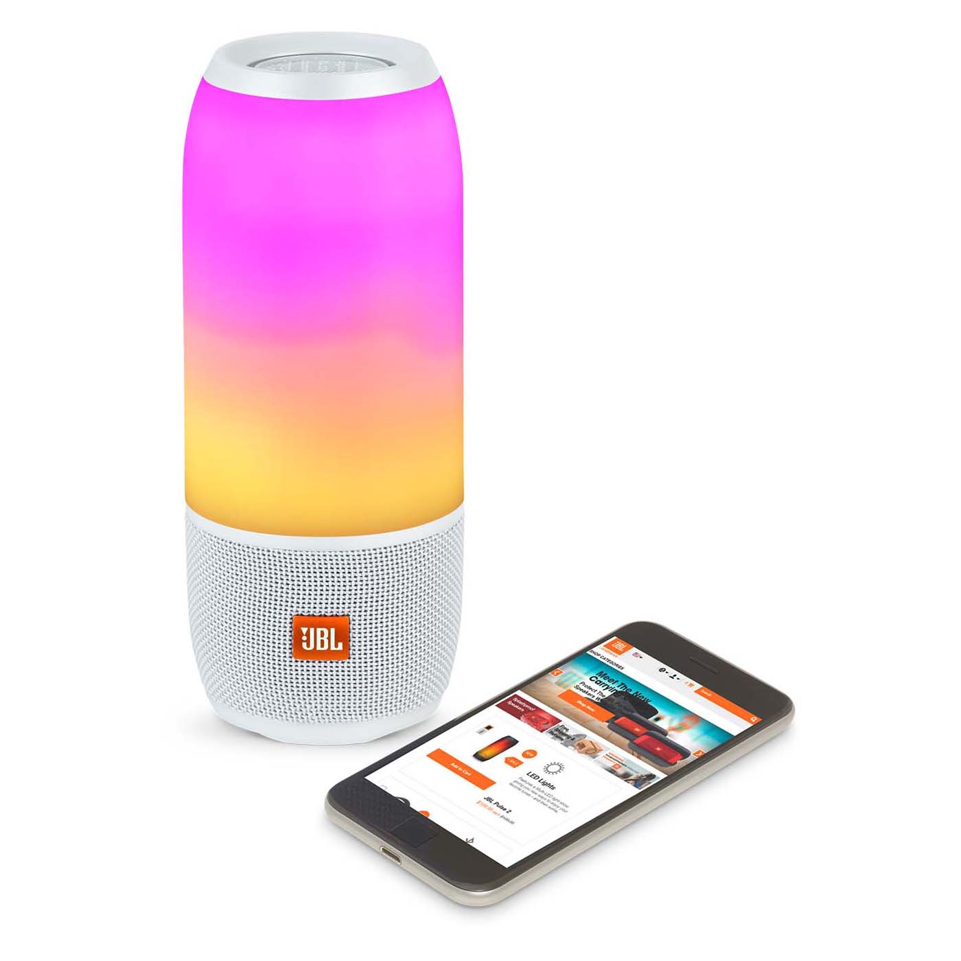 Портативная колонка JBL Pulse 3, белый – купить с доставкой из-за рубежа  через платформу «CDEK.Shopping»