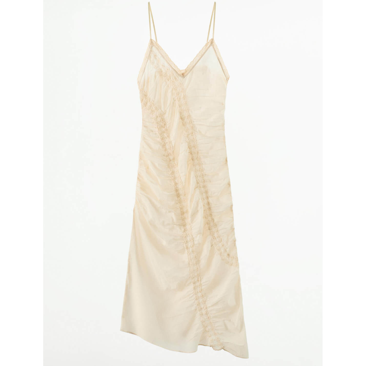 Платье Zara Textured Cotton, экрю шорты zara textured cotton песочный