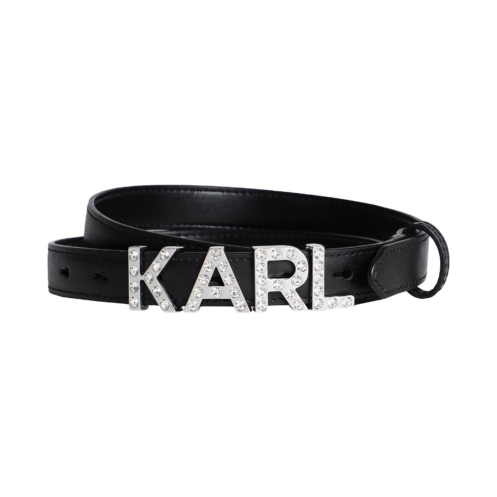 Ремень Karl Lagerfeld K/letters Rhinest Small, черный