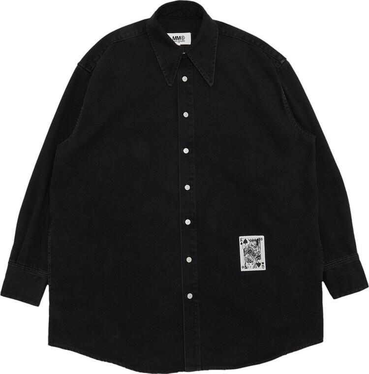 

Рубашка MM6 Maison Margiela Shirt 'Black', черный