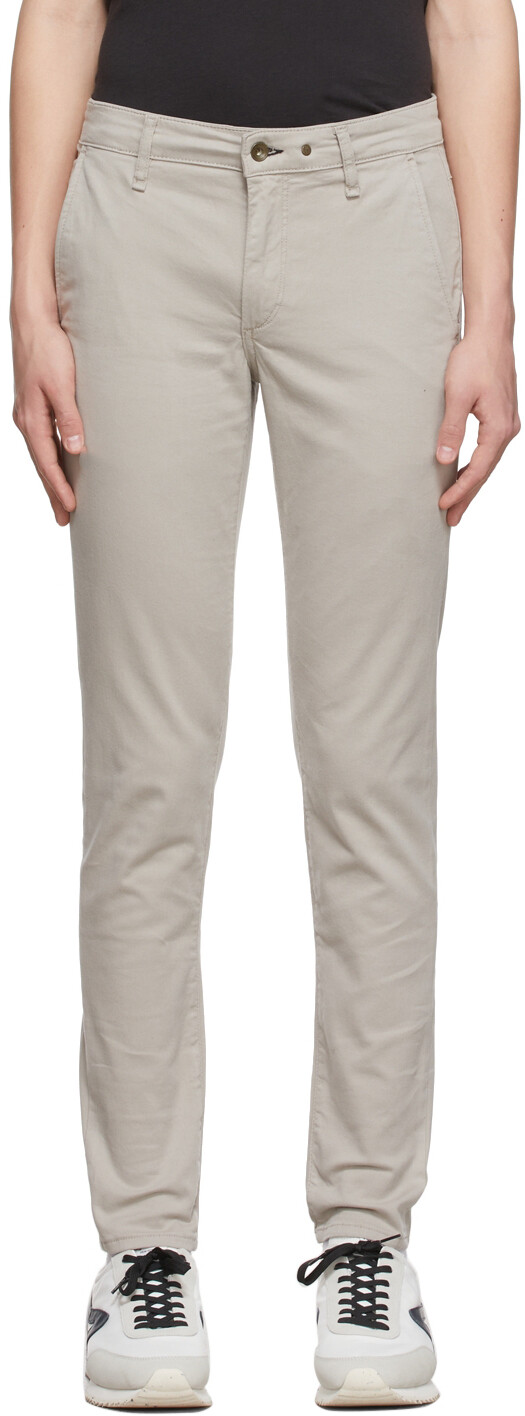 

Серые хлопковые брюки rag & bone