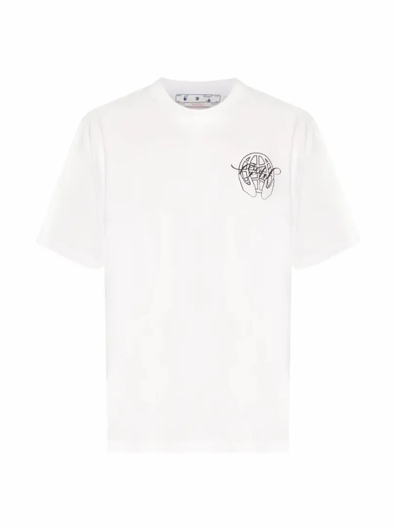 

Оверсайз футболка с логотипом Off-White