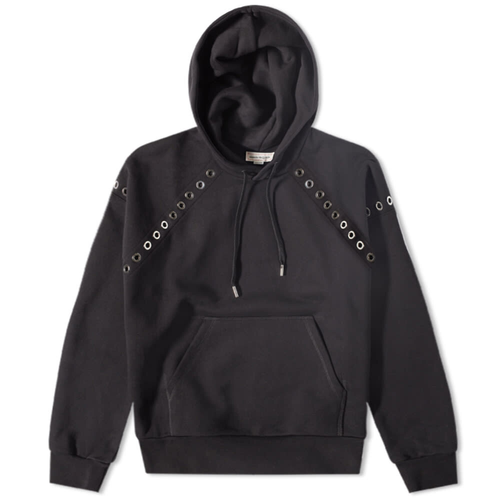 

Толстовка Alexander McQueen Eyelets Popover Hoody, Черный