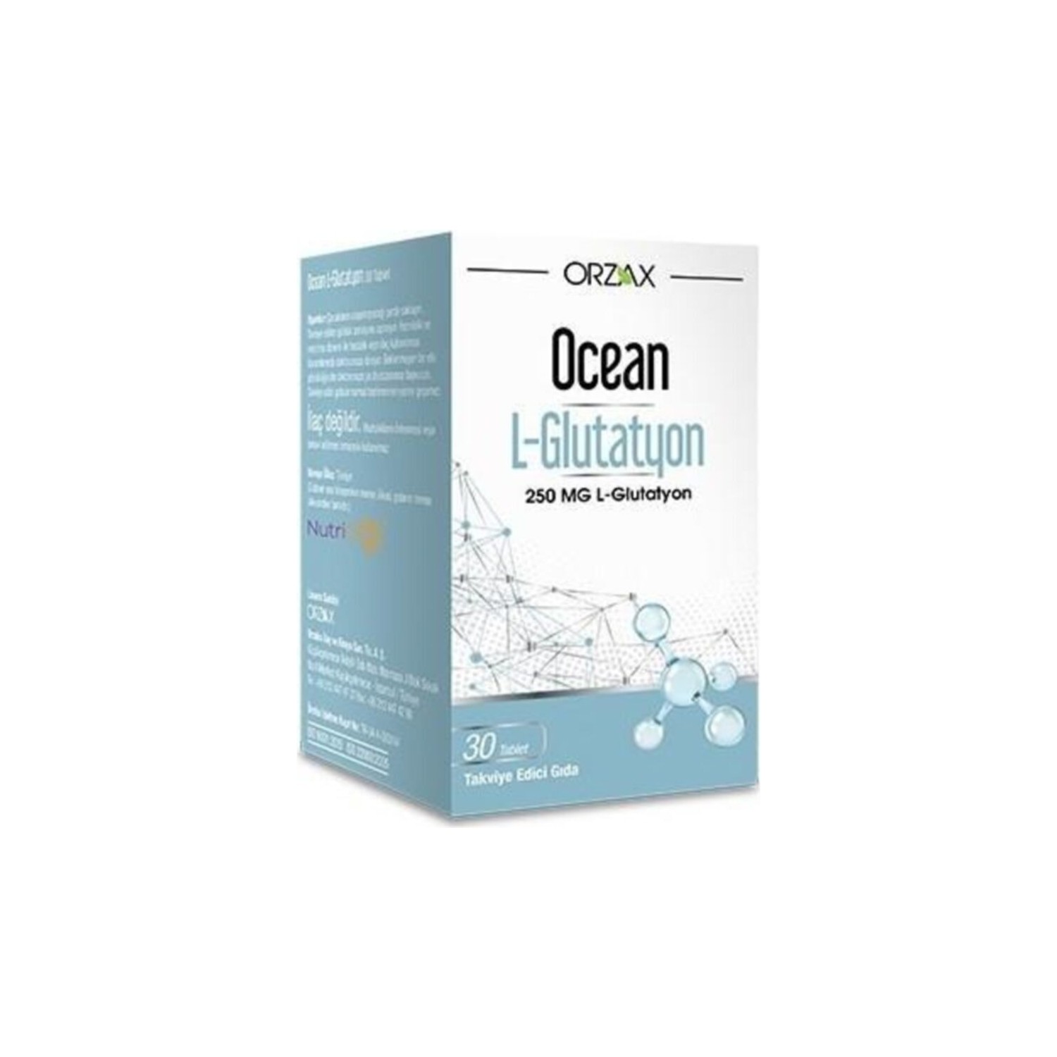 L-глутатион Ocean 250 мг, 30 капсул