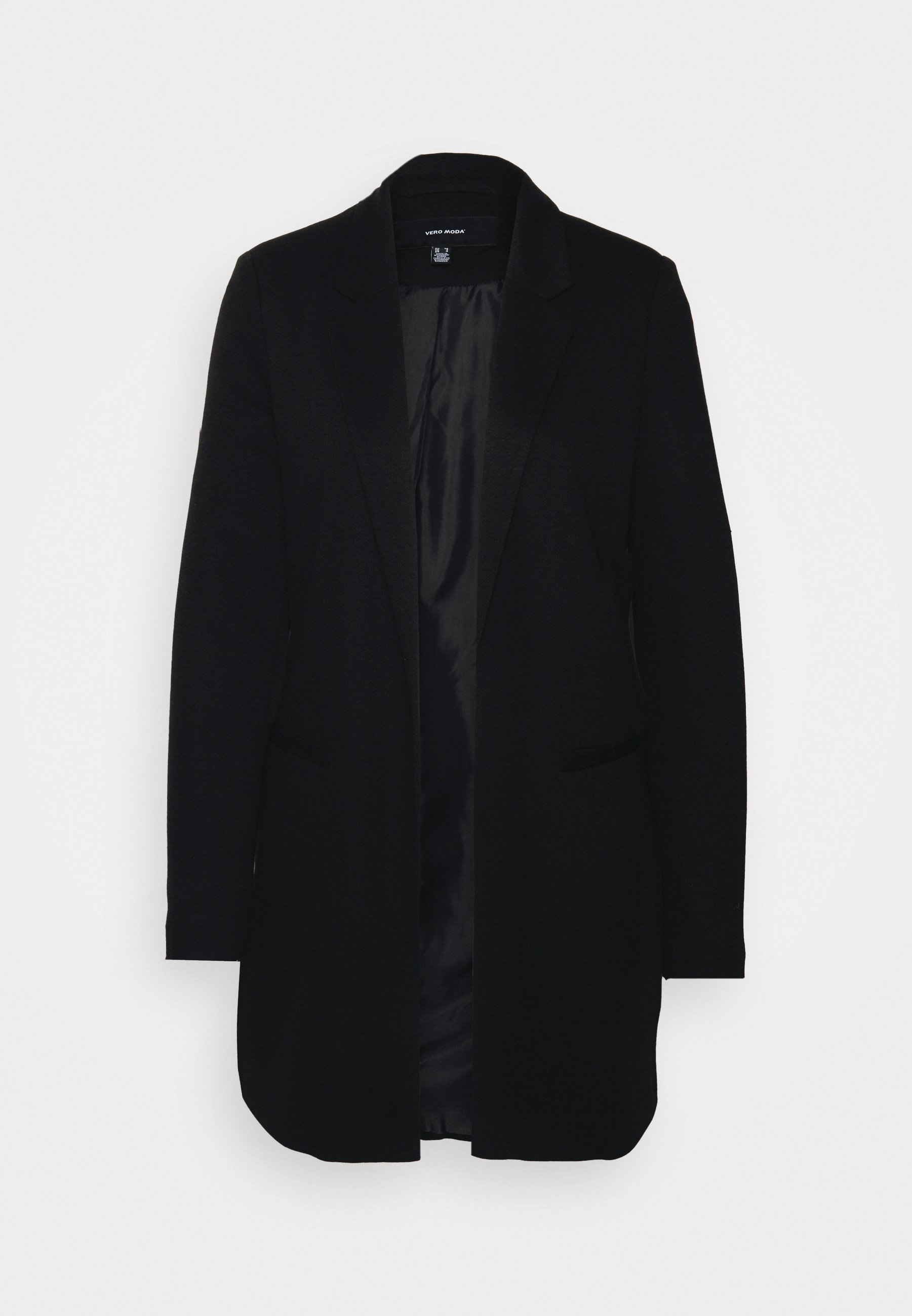 Пальто короткое Vero Moda, черный пальто короткое vero moda curve с узором коричневый