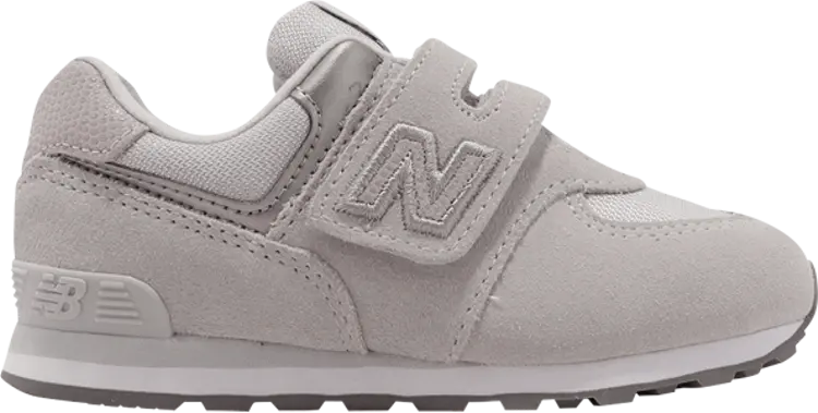 

Кроссовки New Balance 574 Hook & Loop Toddler Wide 'Summer Fog', серый