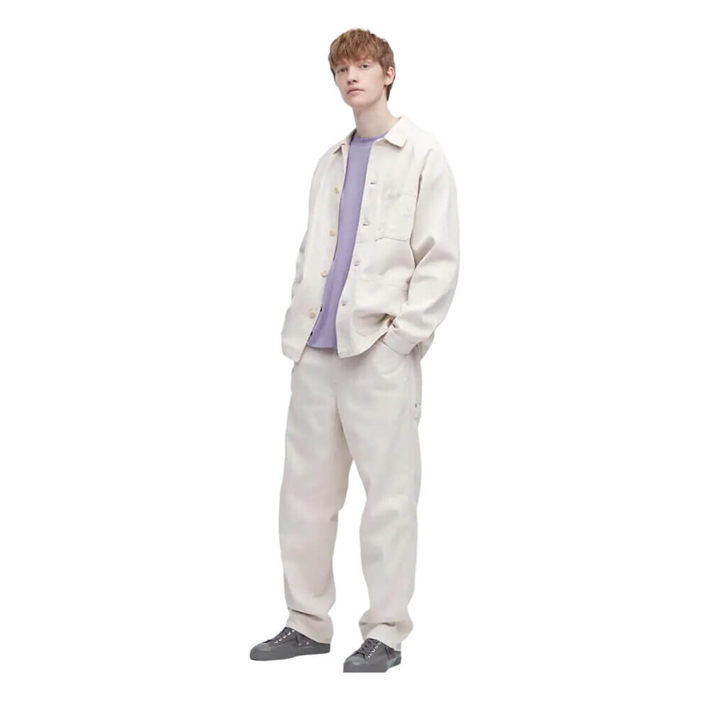 

Брюки Uniqlo Cotton Linen Blend Work, светло-бежевый
