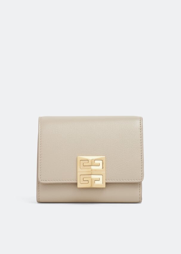 

Кошелек GIVENCHY 4G trifold wallet, бежевый