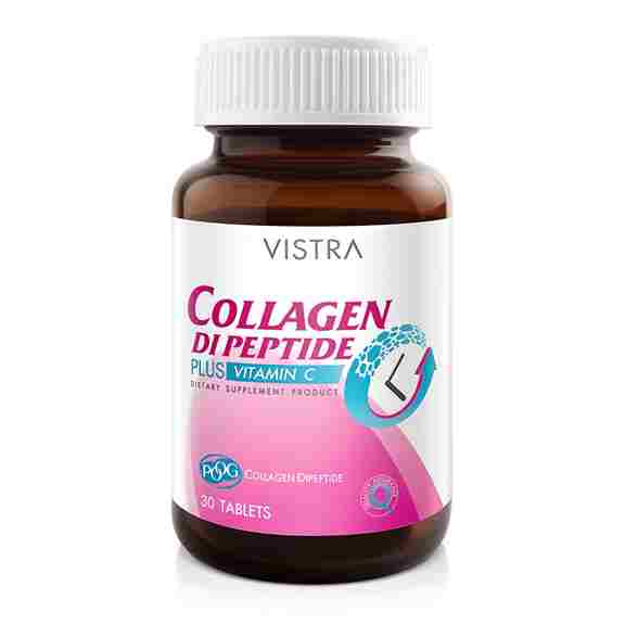 Коллаген Vistra Collagen Dipeptide Plus Vitamin C, 30 таблеток последнее новшество
