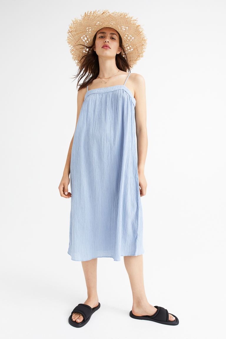 

Платье из крепа H&M, светло-синий