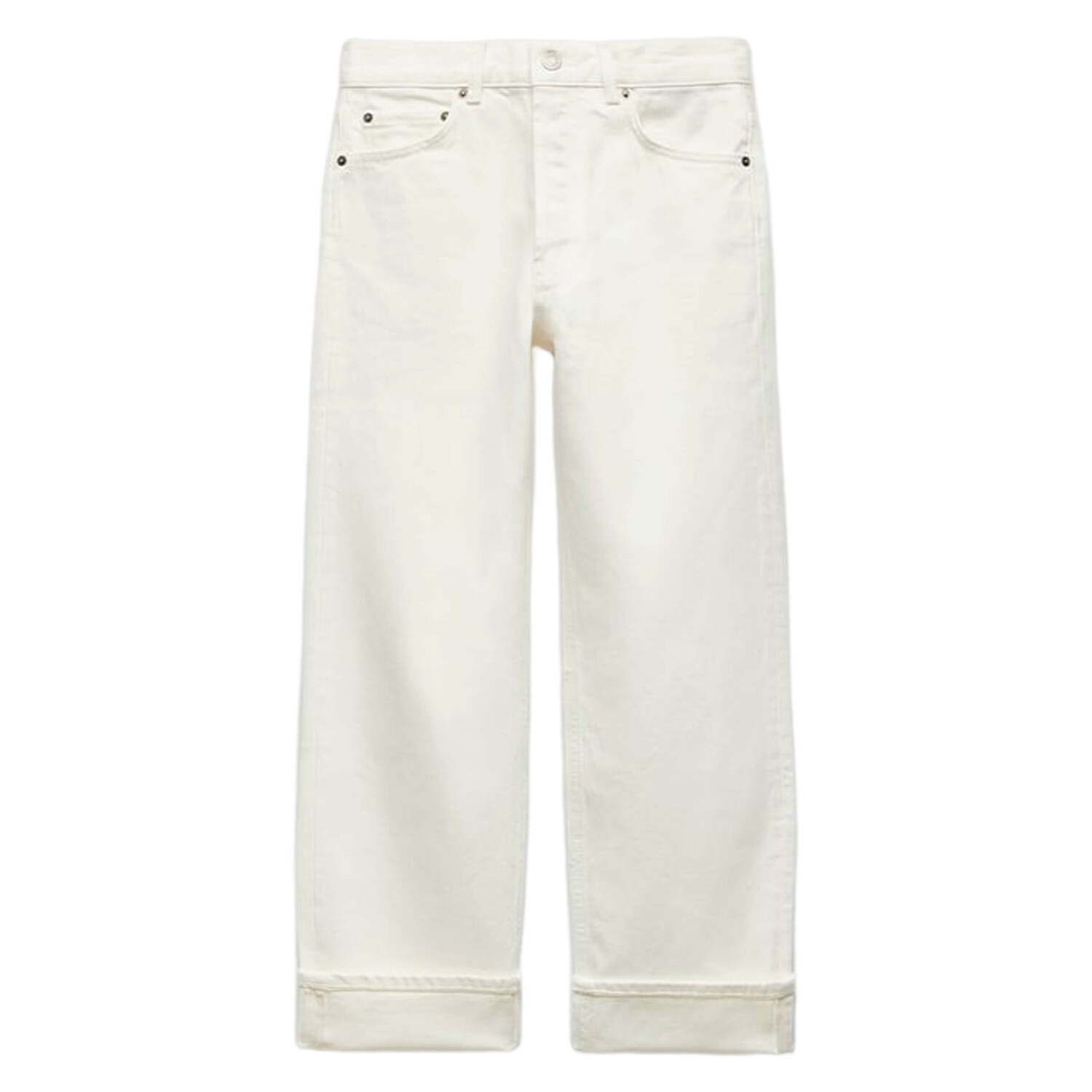 

Джинсы женские средней посадки Zara ZW The Relaxed Boyfriend, белый