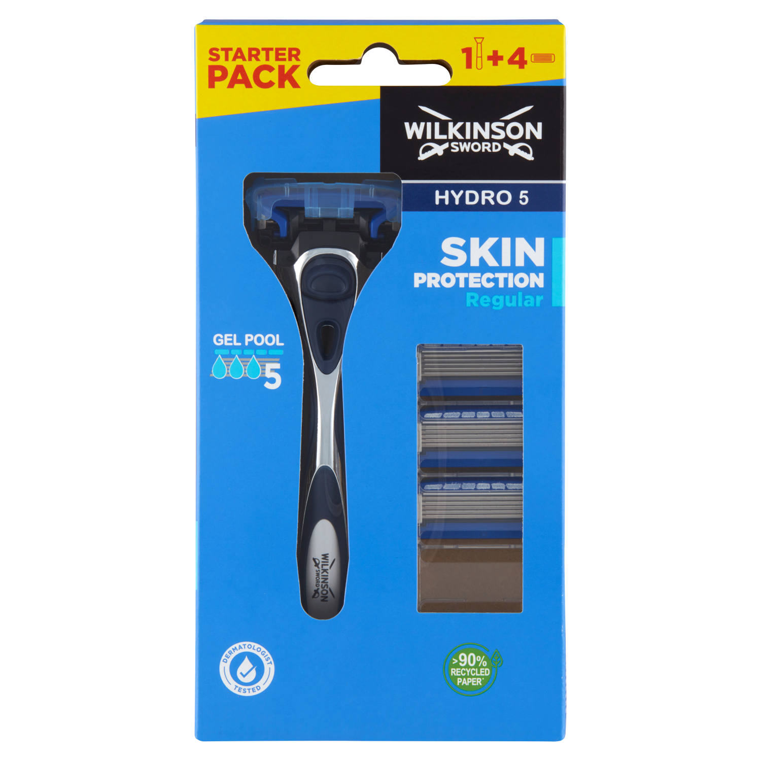 Wilkinson Sword Hydro 5 Skin Protection Regular бритва, 1 шт + сменные лезвия, 4 шт. - фото