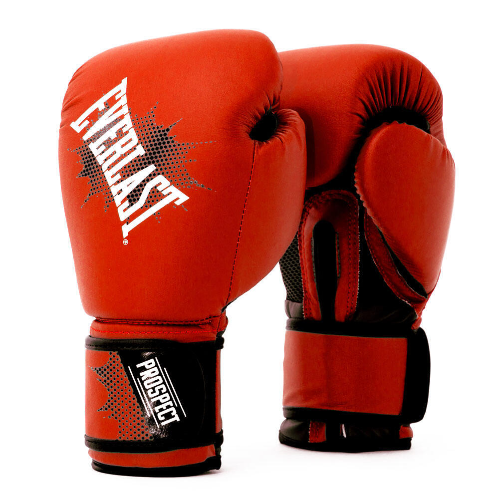 Боксерские перчатки детские Prospect красные/черные 8 OZ EVERLAST, красный перчатки боксерские boybo basic к з 8 oz цв синий