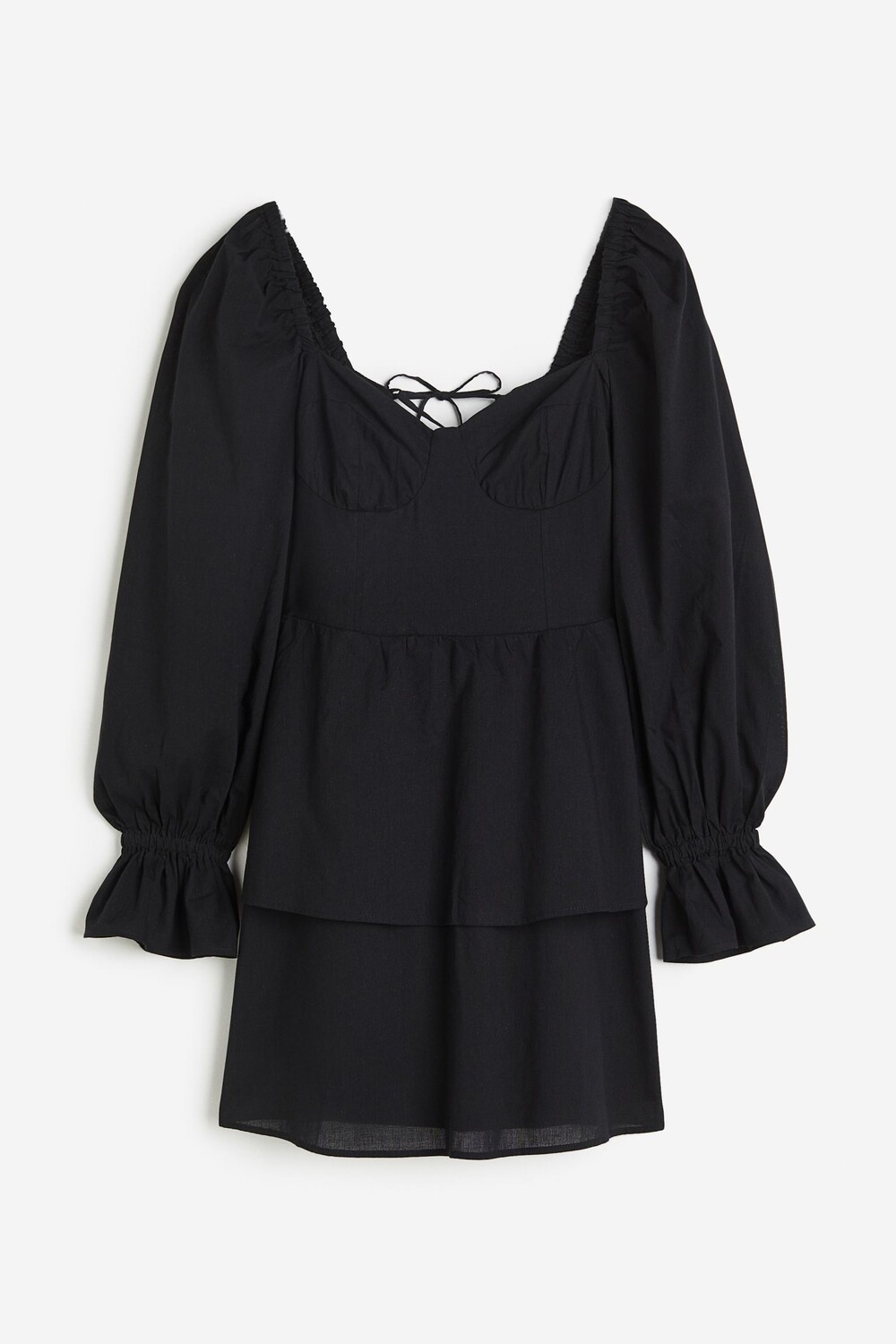 

Платье H&M Corset-style with Lacing, черный