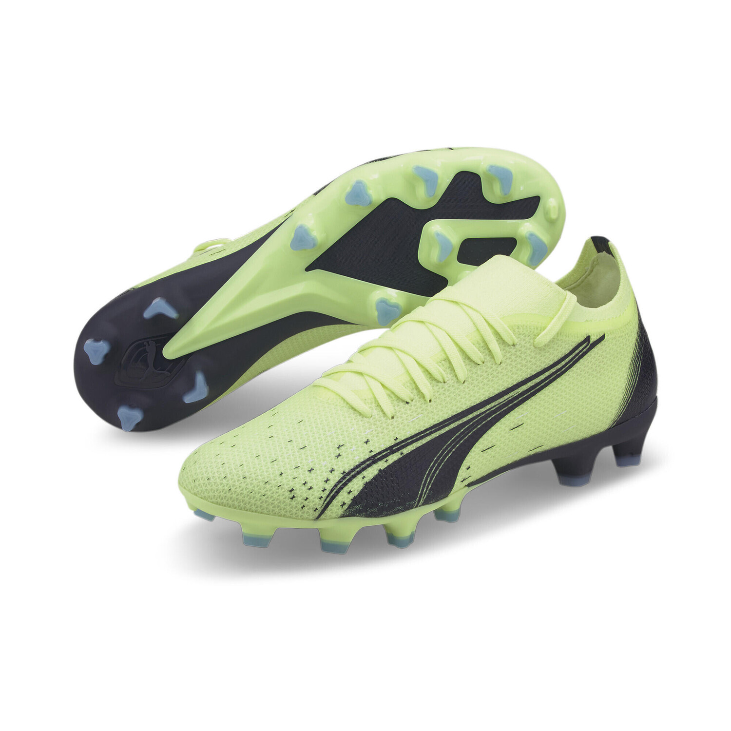 

Женские футбольные бутсы ULTRA Match FG/AG PUMA, черный индиго/желтый/желтый