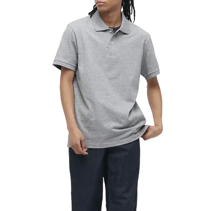 

Рубашка-поло Uniqlo Dry Pique, серый