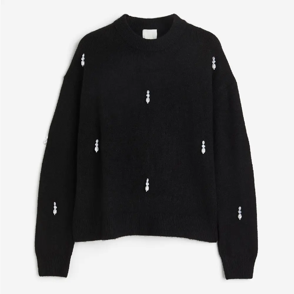 

Свитер H&M Beaded, черный