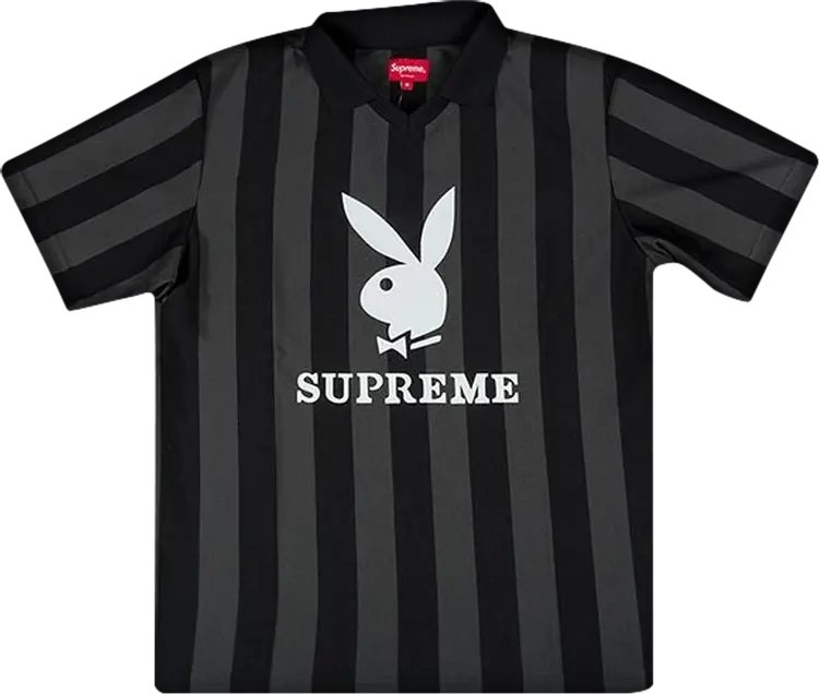 

Футболка Supreme x Playboy Soccer Jersey 'Black', черный