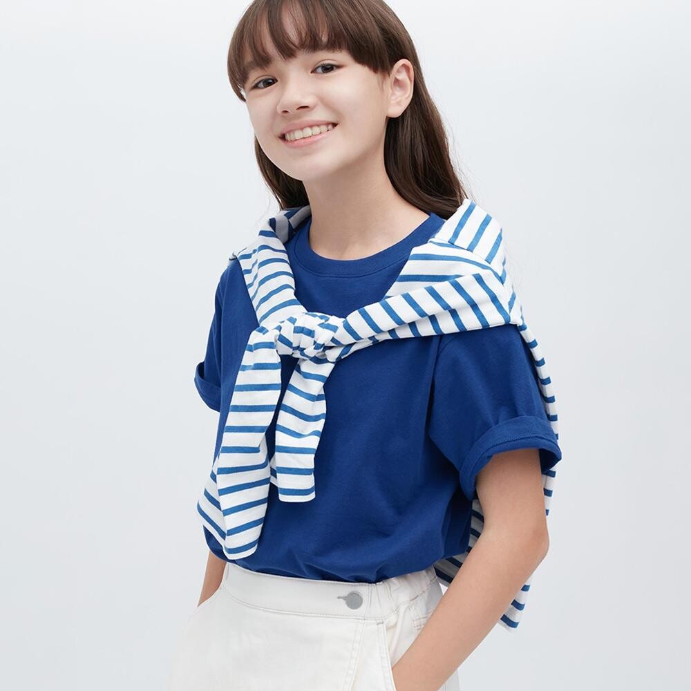 

Футболка хлопковая унисекс Uniqlo, синий