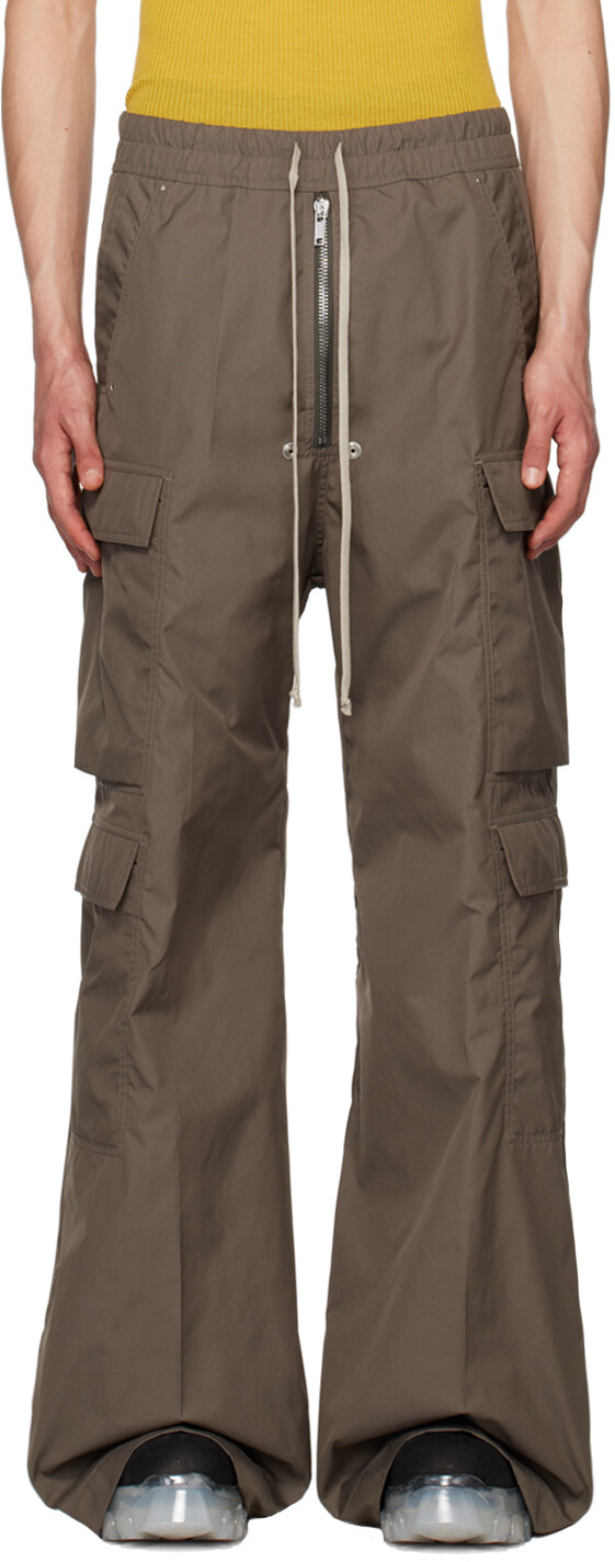 

Серые брюки карго Cargobelas Rick Owens