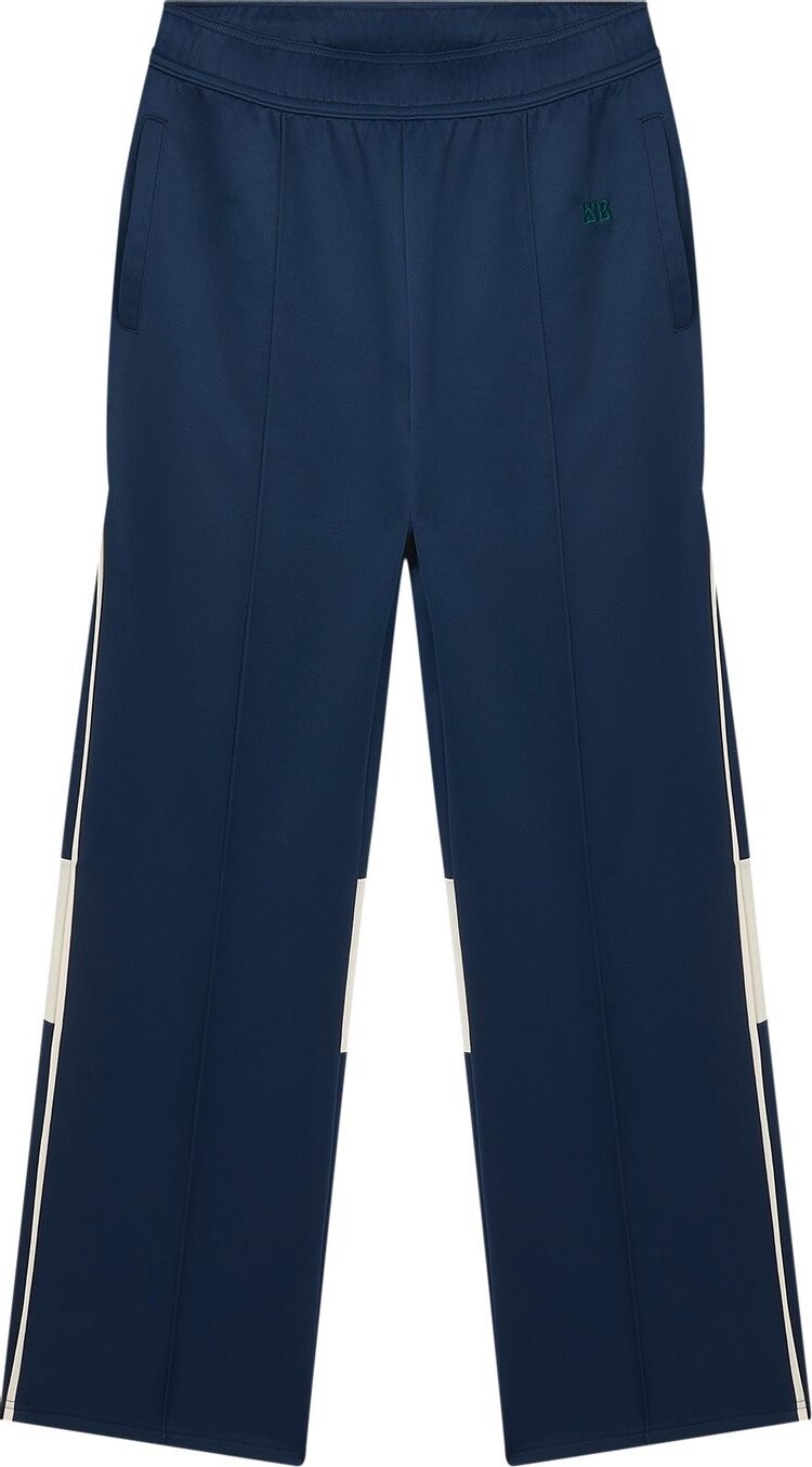 

Брюки Wales Bonner Brushed Fleece Kola Trackpants 'Navy/Yellow', синий
