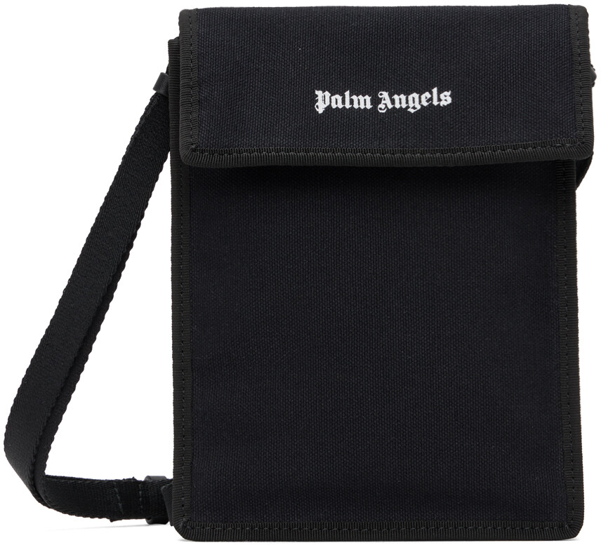 

Черный чехол для телефона с логотипом Palm Angels