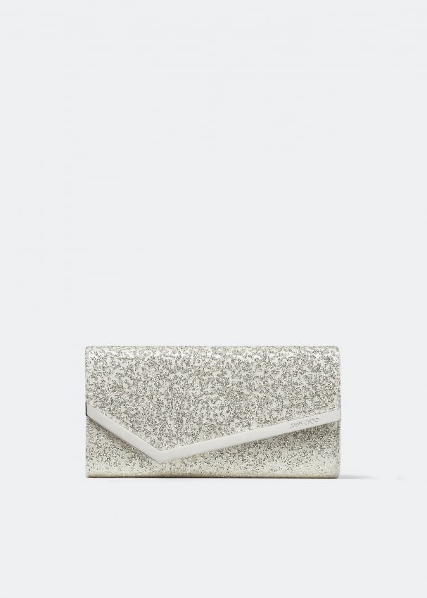 

Клатч JIMMY CHOO Emmie clutch, белый