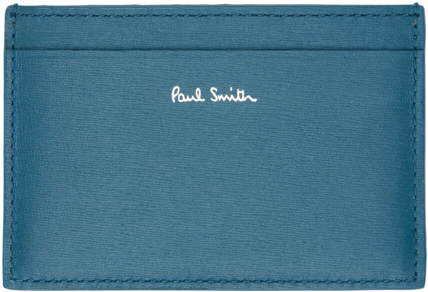 

Синий держатель для карт с цветными блоками Paul Smith