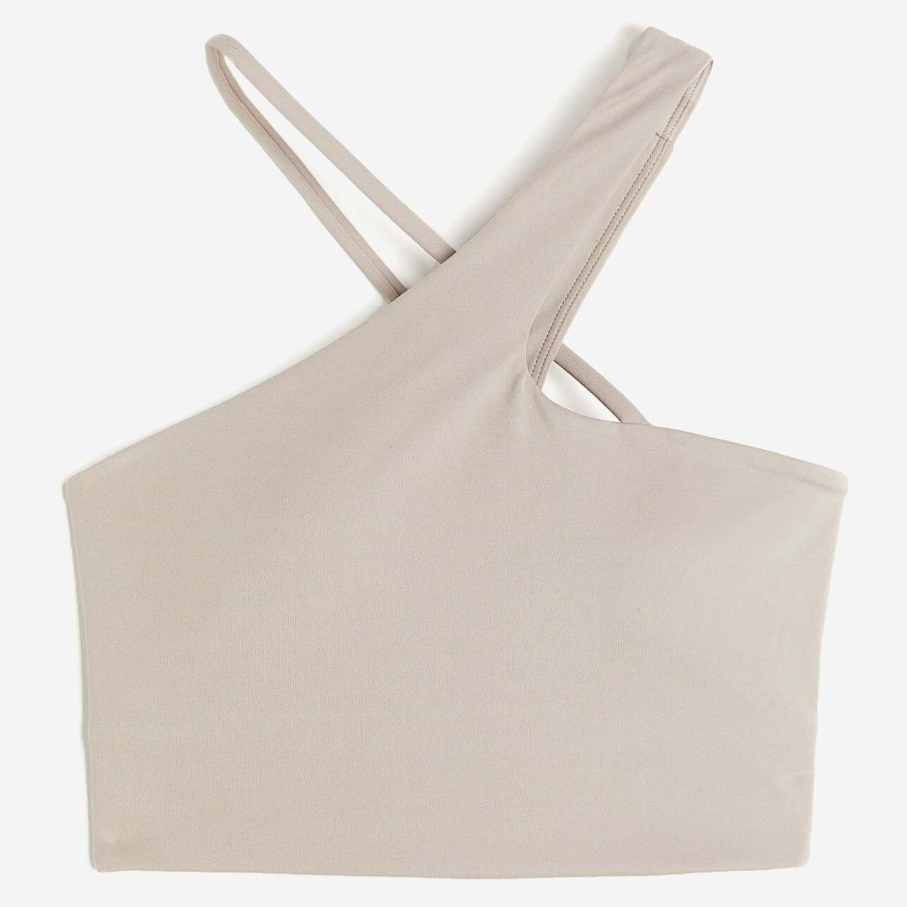 

Спортивный бюстгальтер H&M SoftMove Light Support, серо-бежевый