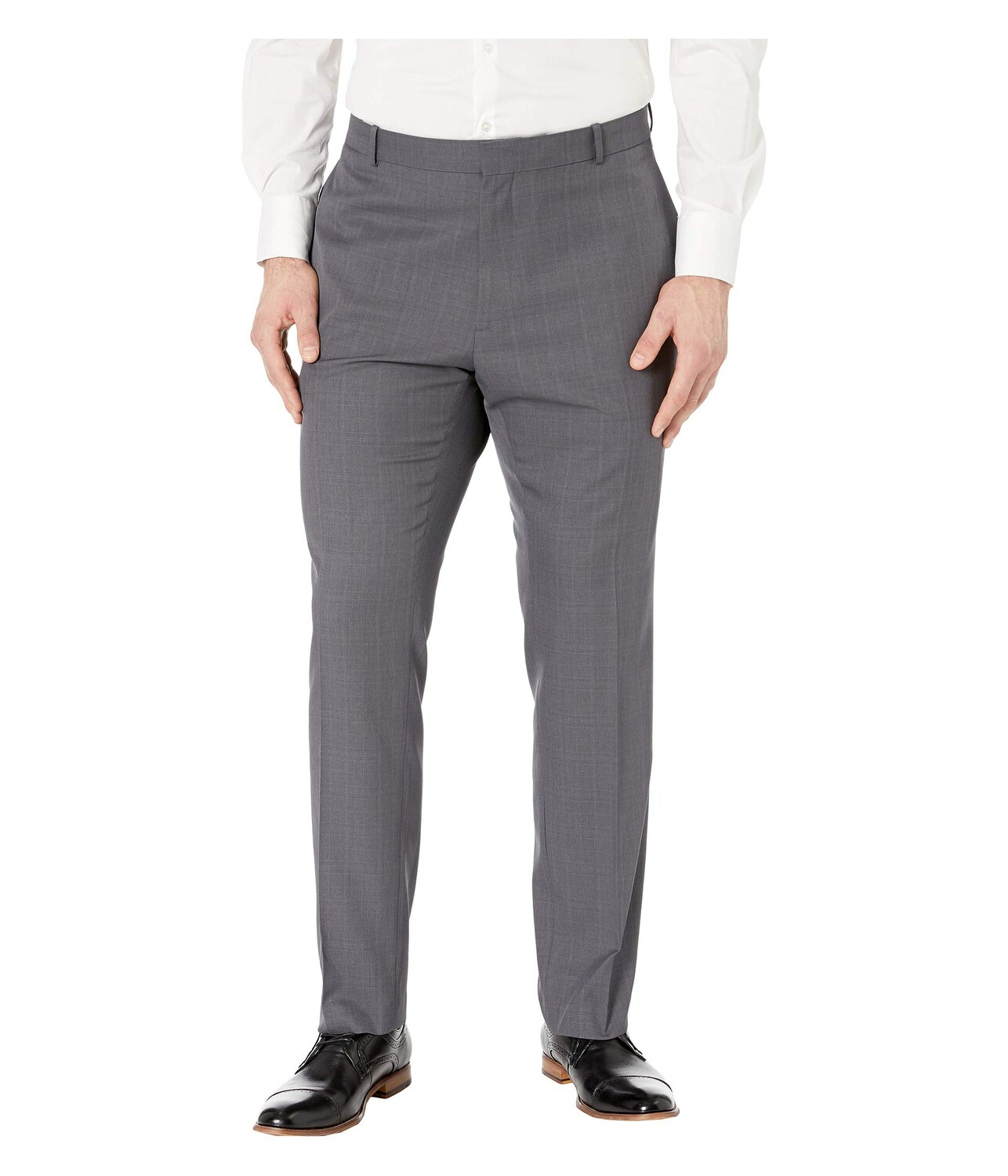 

Брюки Perry Ellis Portfolio, Big & Tall Modern Fit Performance Pants, Серый