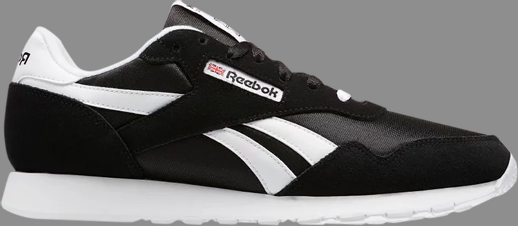 Кроссовки royal nylon 'black white' Reebok, черный - фото