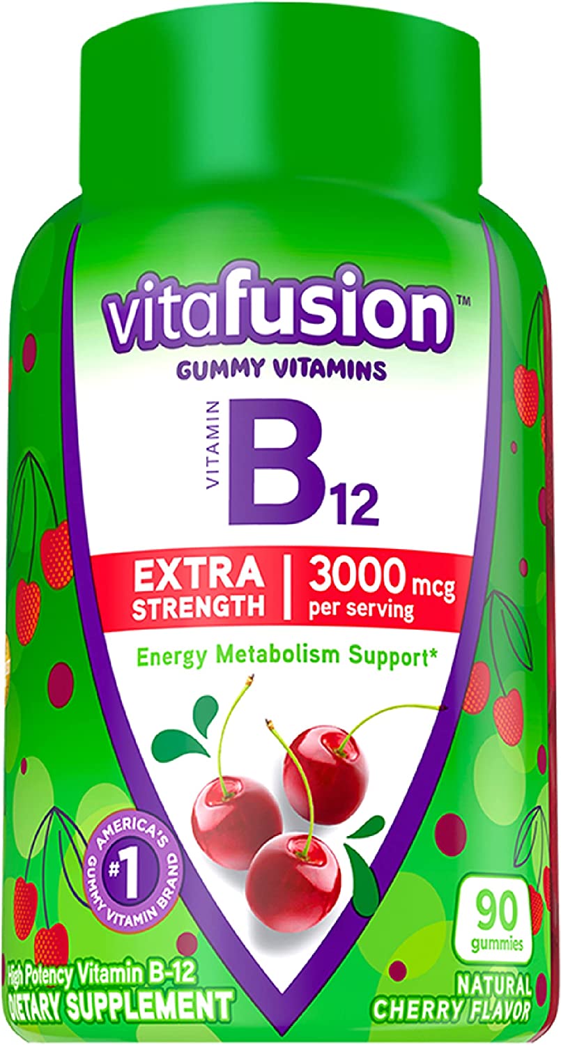 Жевательный витамин В12 Vitafusion, 300 мкг, 90 таблеток