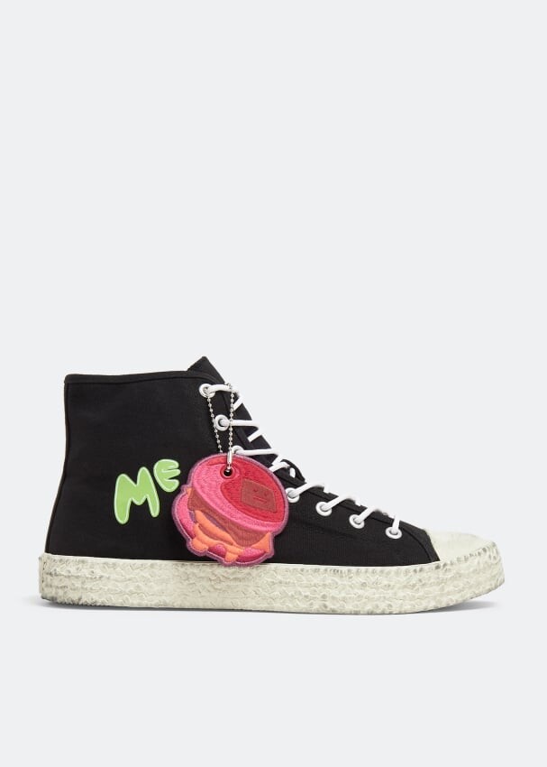 

Кроссовки ACNE STUDIOS Burger high-top sneakers, черный