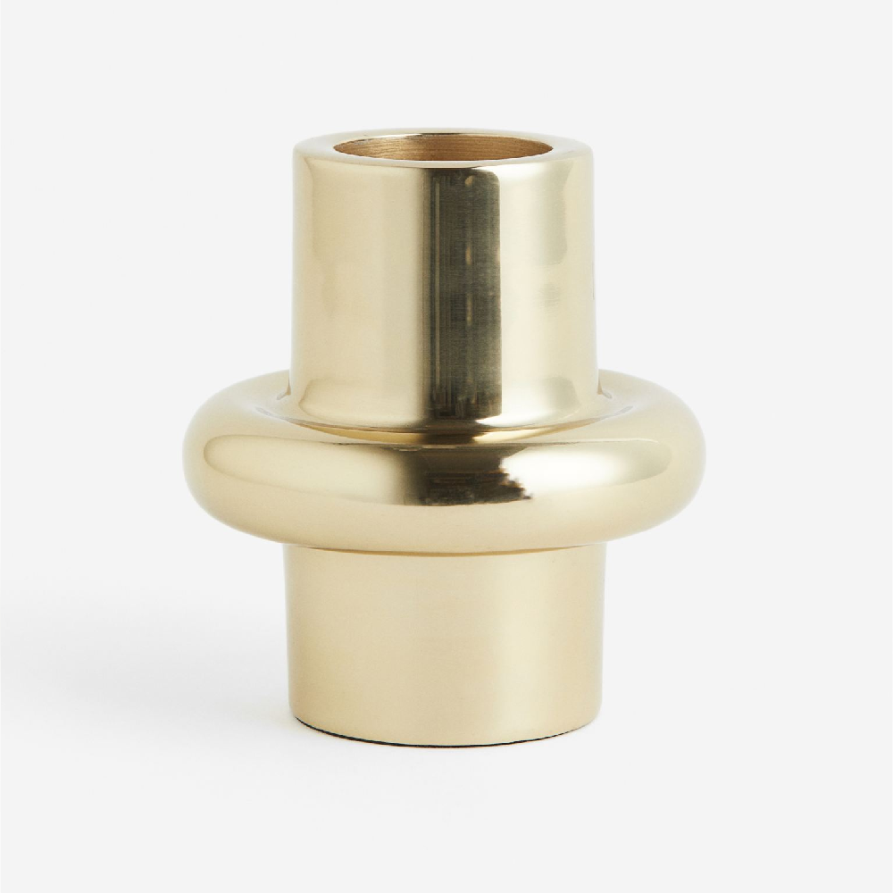 круглый силиконовый подсвечник форма для свечей сделай сам цементный гипсовый подсвечник внутреннее украшение форма для свечей для аро Подсвечник H&M Home Metal, золотой