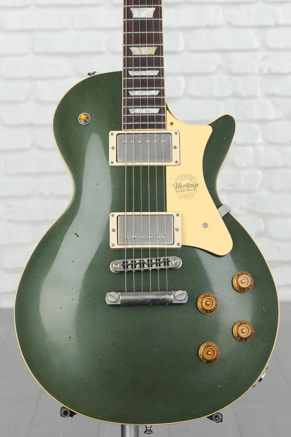 

Новая электрогитара Heritage Factory Special Custom Core H-150 — Artisan Aged Cadillac Green