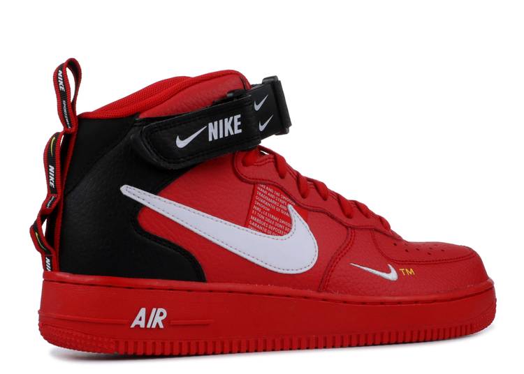 Кроссовки Nike AIR FORCE 1 MID 07 LV8 OVERBRANDING, красный – купить с  доставкой из-за рубежа через платформу «CDEK.Shopping»