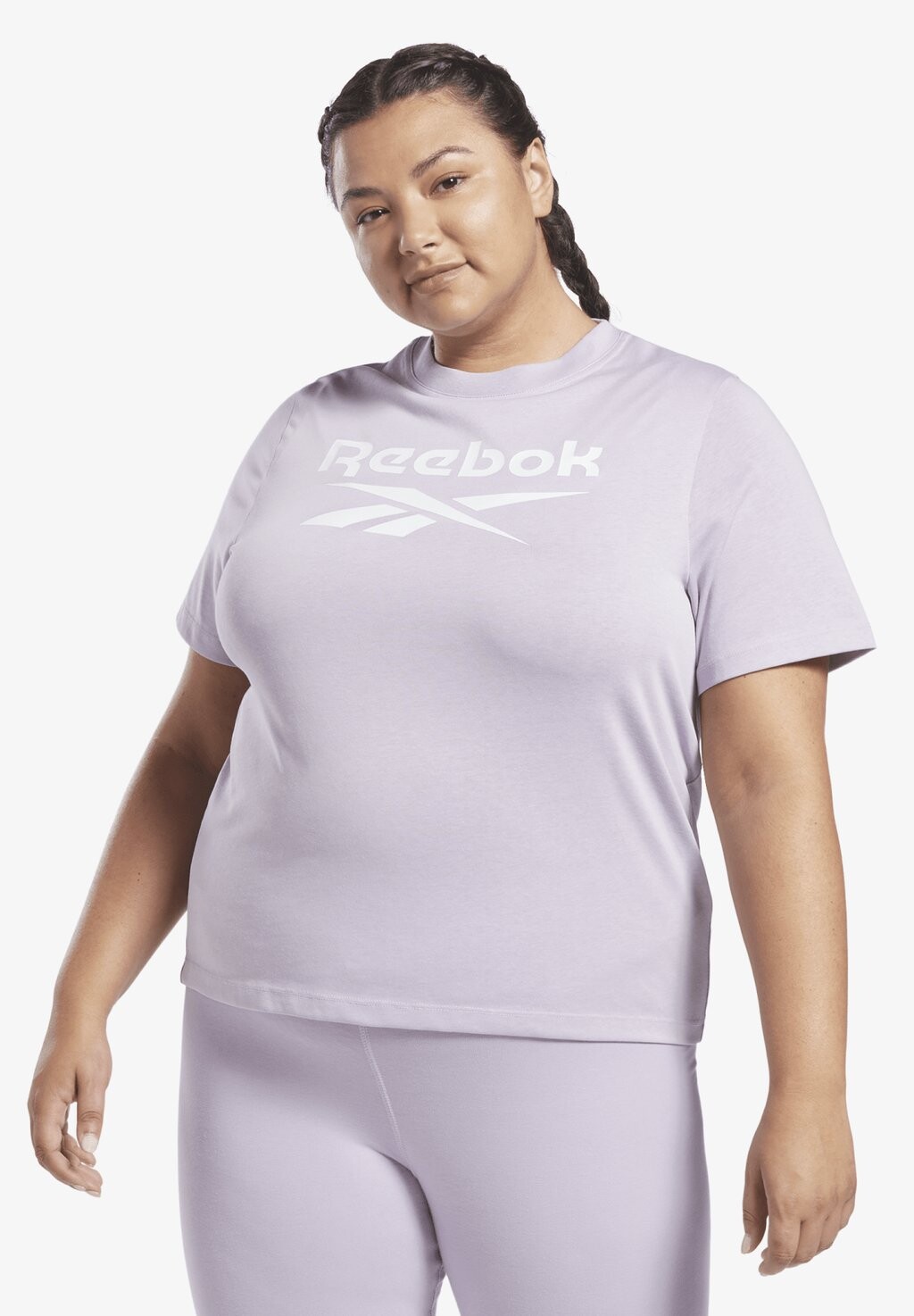 

Футболка с принтом Reebok, фиолетовый