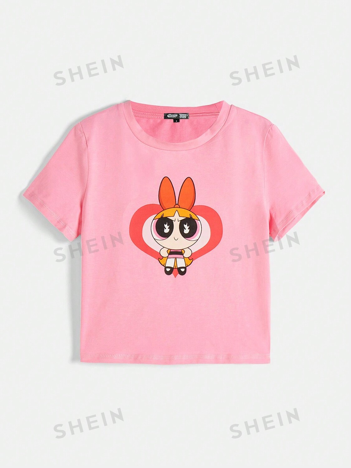

Футболка Shein с рисунком, розовый