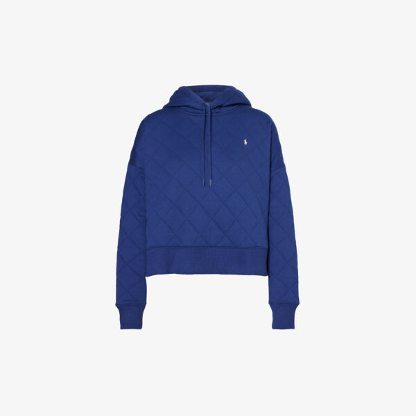 

Стеганая толстовка из хлопка с вышитым логотипом Polo Ralph Lauren, цвет monument tan