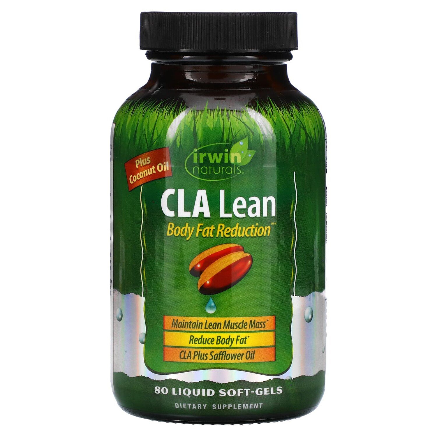 

C.L.A. Lean, Body Fat Reduction, 80 мягких желатиновых капсул с жидкостью, Irwin Naturals