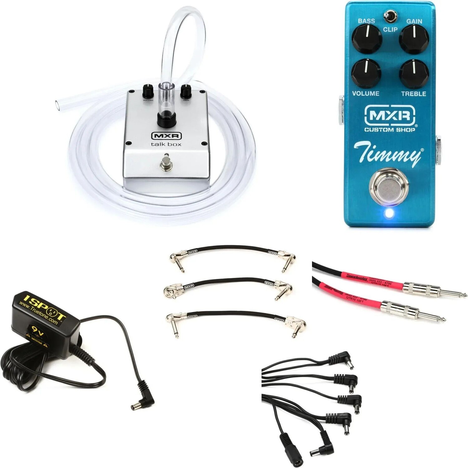 

Talk Box MXR M222 и педальный блок Timmy Overdrive с блоком питания