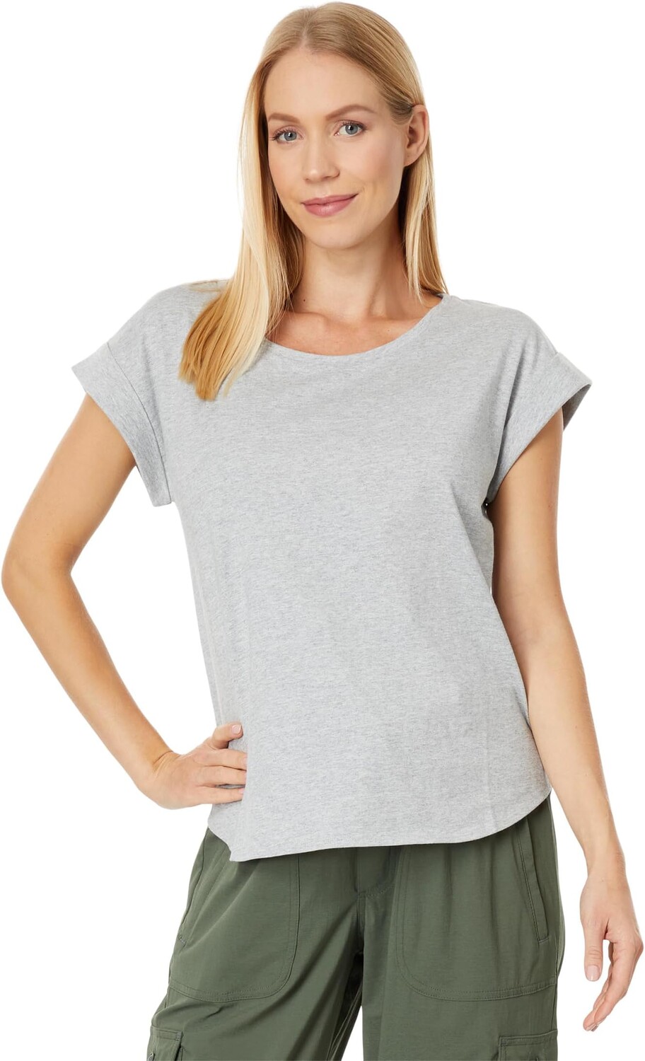 

Хлопковая футболка с овальным вырезом Signature Rangeley L.L.Bean, цвет Gray Heather