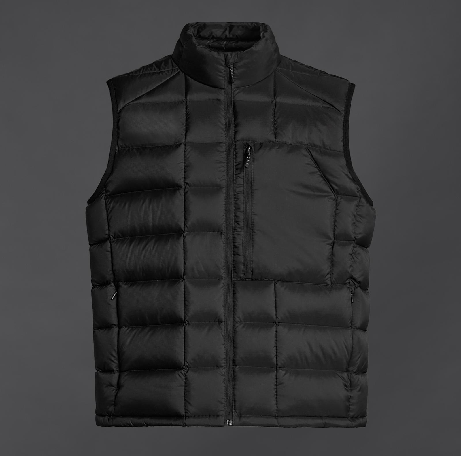 Жилет Zara Lightweight Puffer, черный куртка zara lightweight down puffer чёрный